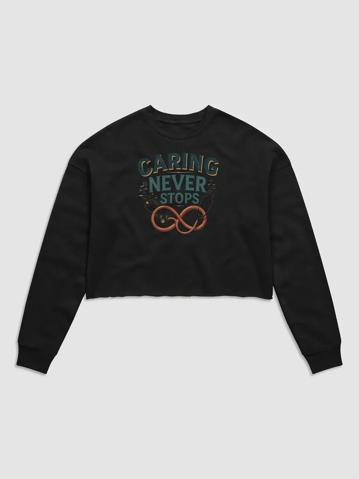 Infinity Caring Women's Crop Sweatshirt product image (2)