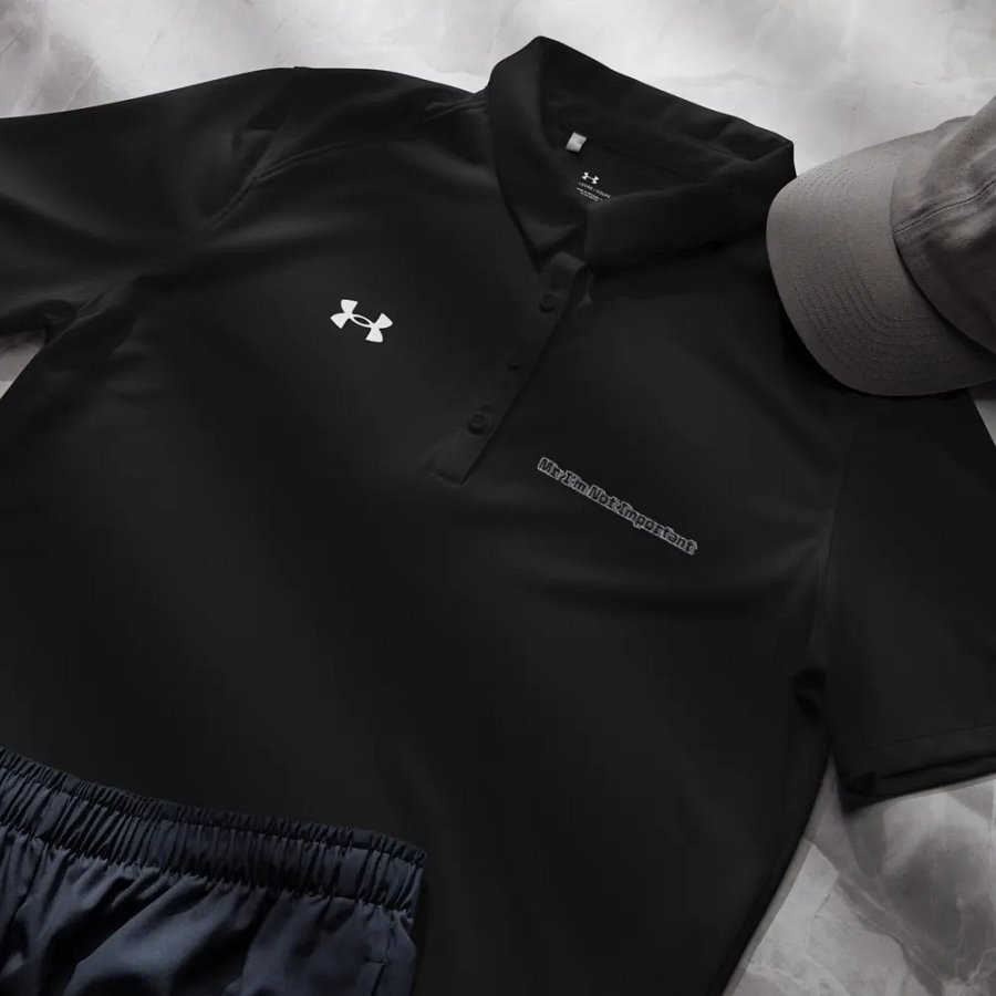 Women's Polo Shirt - Embroidered - Mr I'm Not Important product image (6)
