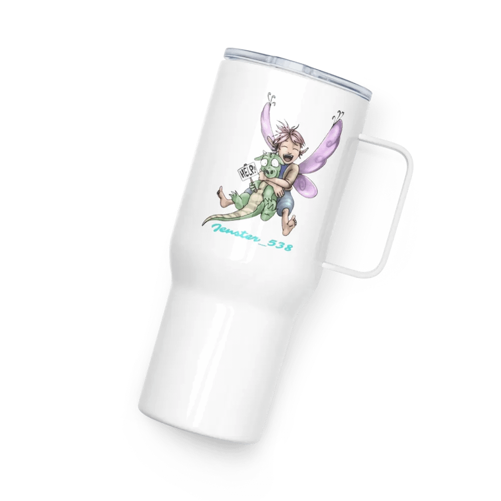 Whimsical Fairy and Dragon Hug Travel Mug product image (4)