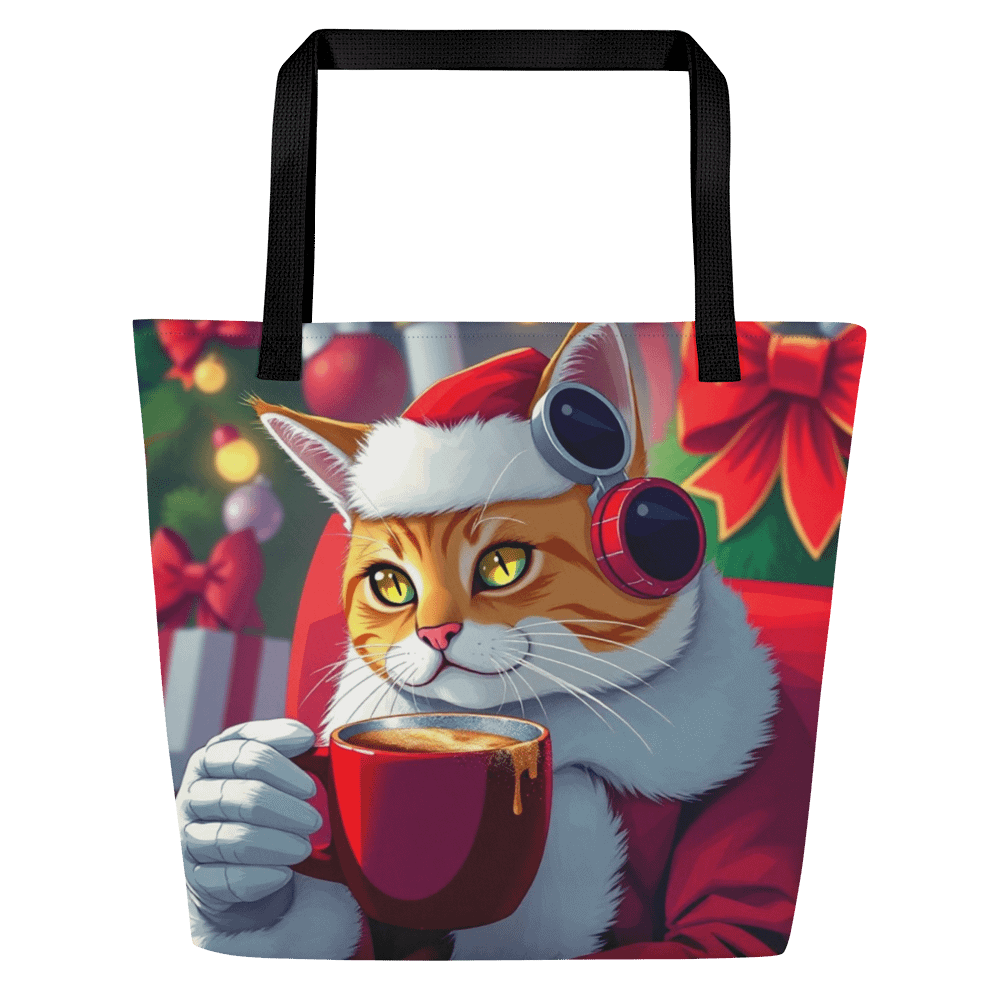 Large Tote Bag w/ Pocket-🎅 "Claws of Claus" product image (2)