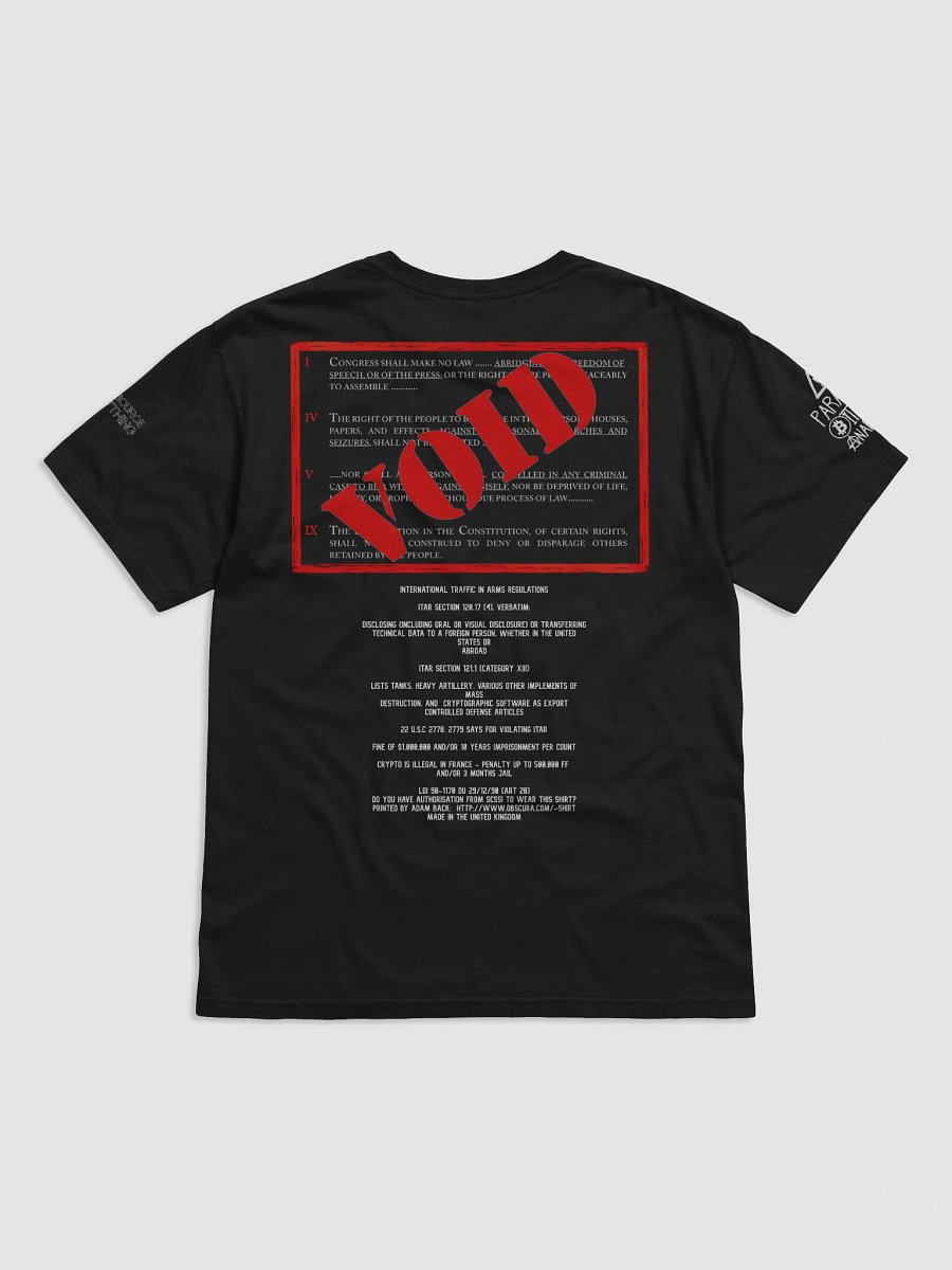 RSA Munitions T-Shirt - From OG Adam Back product image (2)