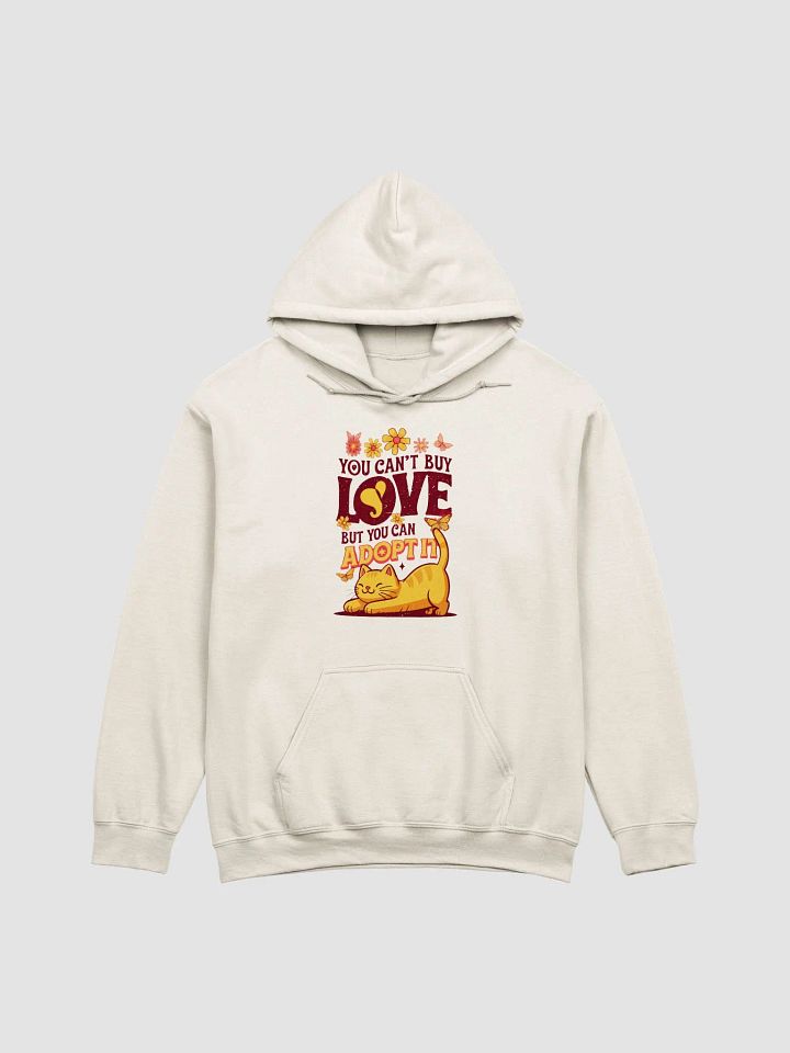 you cant buy love but you can adopt it hoodie product image (1)
