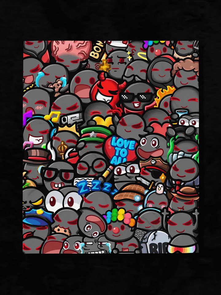 Emote-tional Support Throw Blanket product image (1)