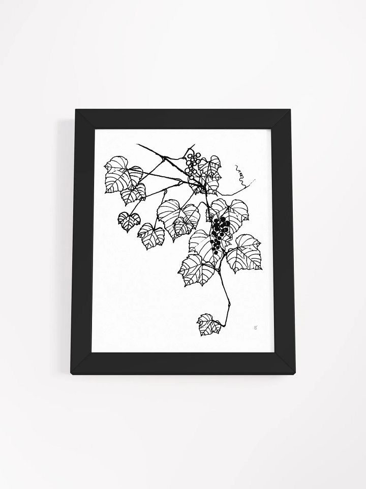 Vineyard Serenity Framed Poster - Grape Leaves Stylish product image (2)