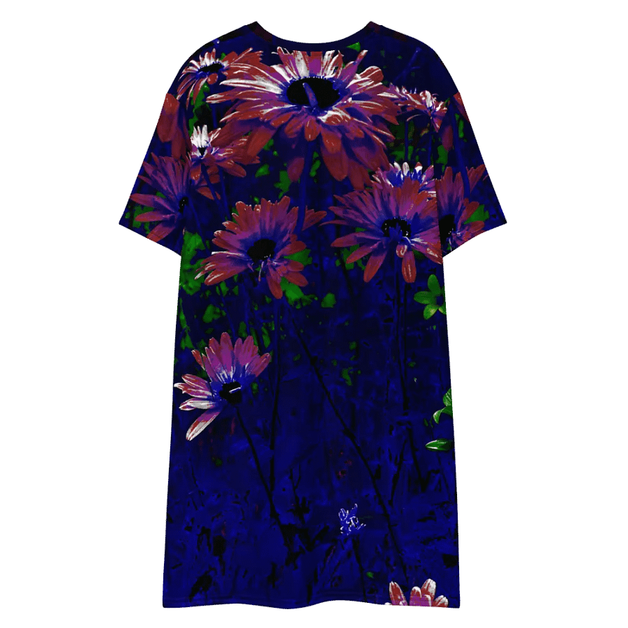 Abstract Daisy Flowers in the Garden Women's T Shirt Dress product image (8)