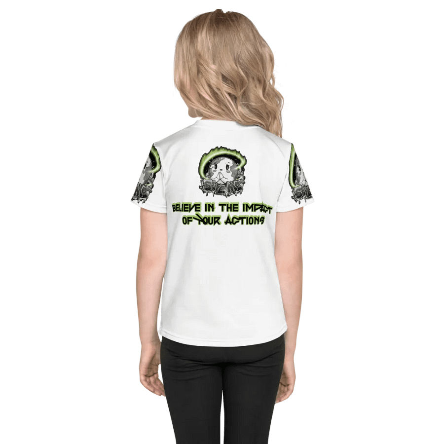Save Me Kids Crew Neck T-Shirt | Eco-Friendly Style for Young Activists product image (8)