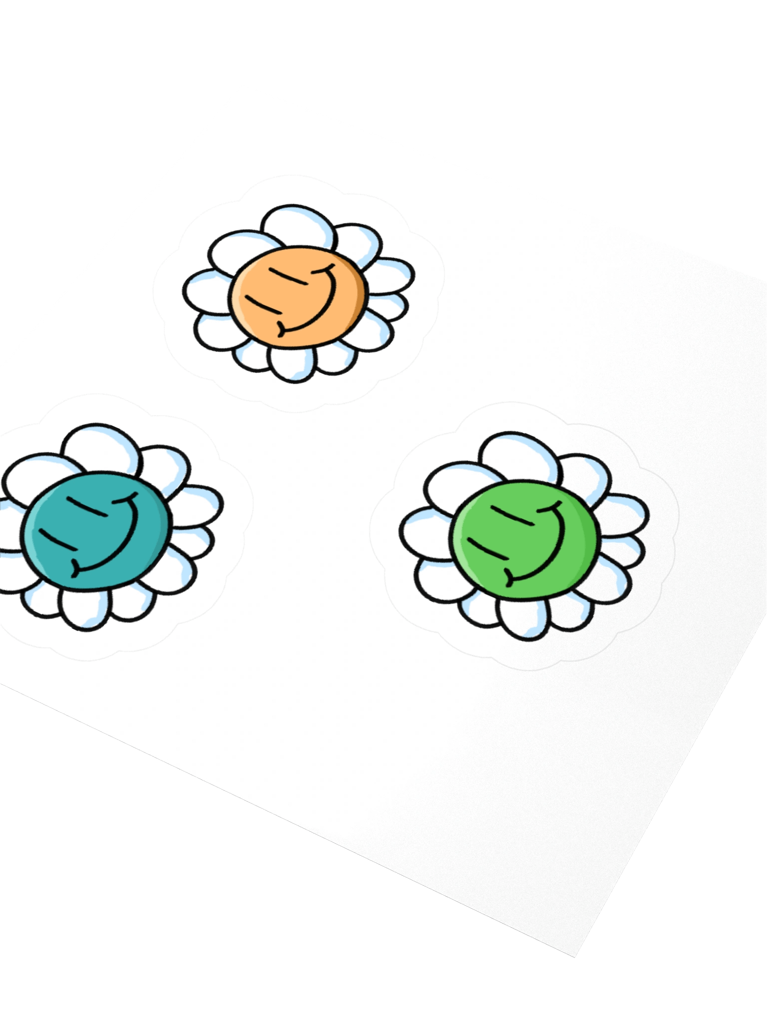 smiling flower stickers 1 product image (7)