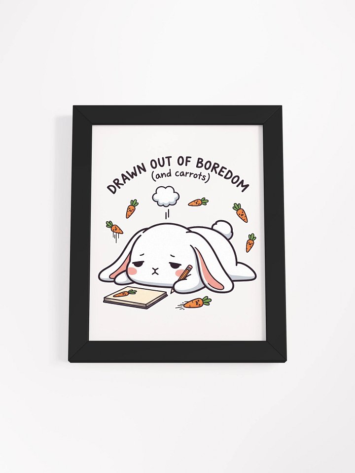 Bored Bunny Artist Framed High-Quality Matte Poster product image (1)