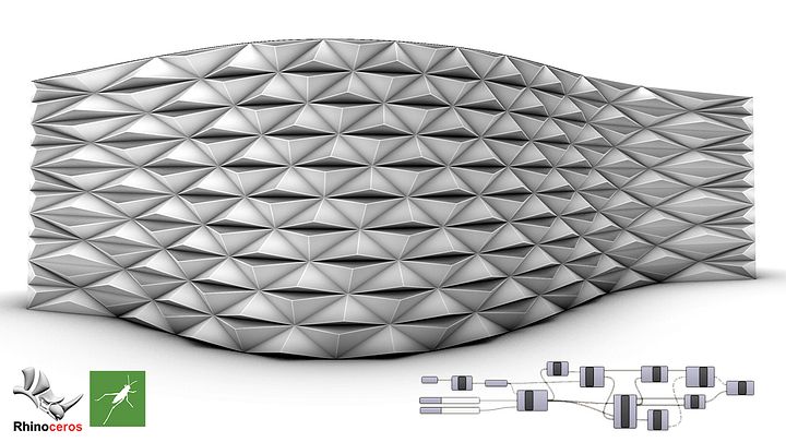 Delaunay Parametric Facade Design Grasshopper Rhino Files Download product image (1)