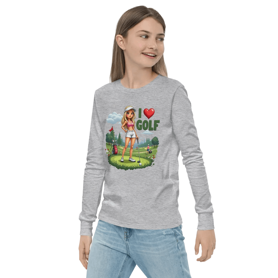 Cartoony Golf Lover's Delight Long Sleeve Tee product image (22)