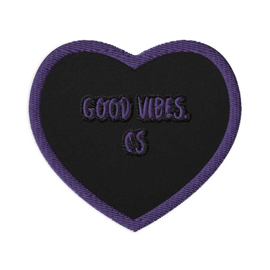 Good Vibes CS Heart Shaped Patch product image (1)