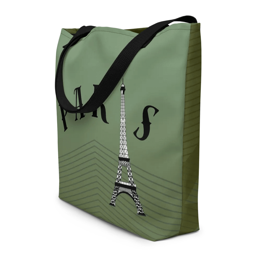 All-Over Print Large Tote Bag w/ Pocket - Paris product image (4)