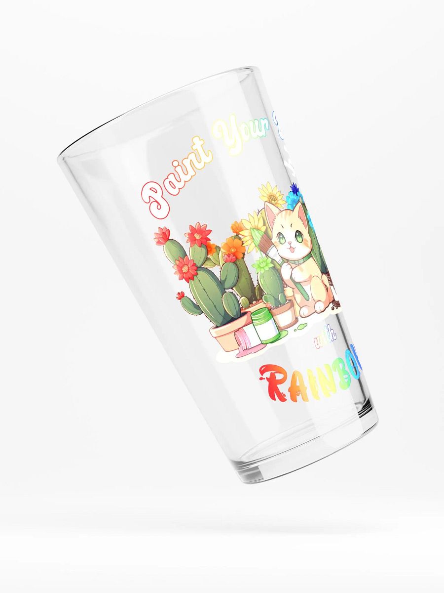 Rainbow Kitten Artist Pint Glass product image (4)