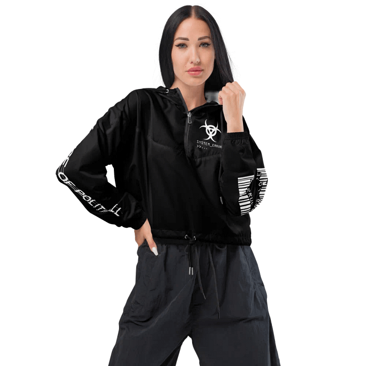 CYBERPUNK SYSTEM ERROR, GLITCH TECHWEAR, CROPPED WINDBREAKER product image (1)