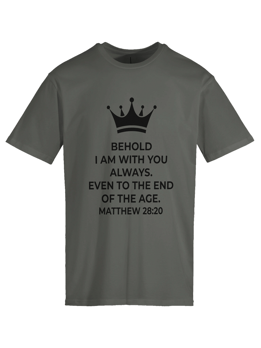 Matthew 28:20 Unisex Tee [Dark] product image (14)