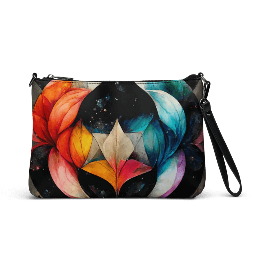 faux leather Charcoal Dreams All-Over Crossbody Bag product image (1)