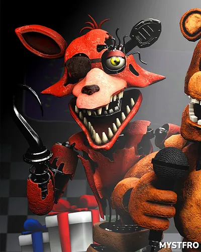 Five Nights at Freddy's 2 Foxy | Animation 🦊 #fnaf #fivenightsatfreddys