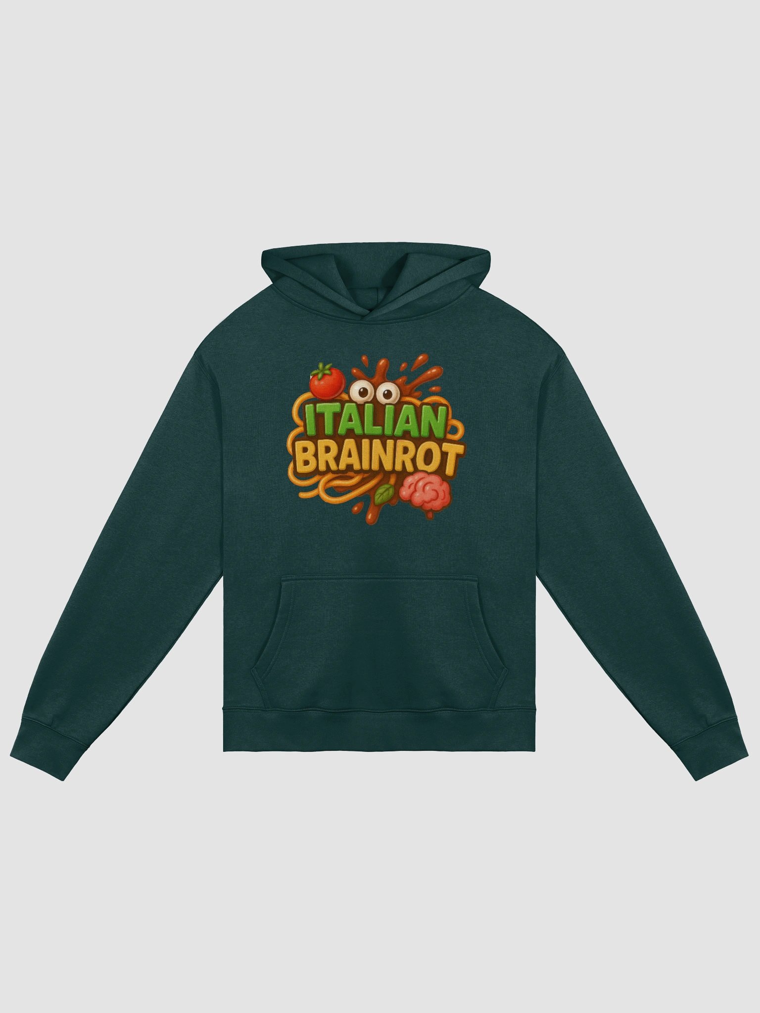 🧠 Italian Brainrot Logo Premium Oversized Hoodie 🇮🇹 product image (4)