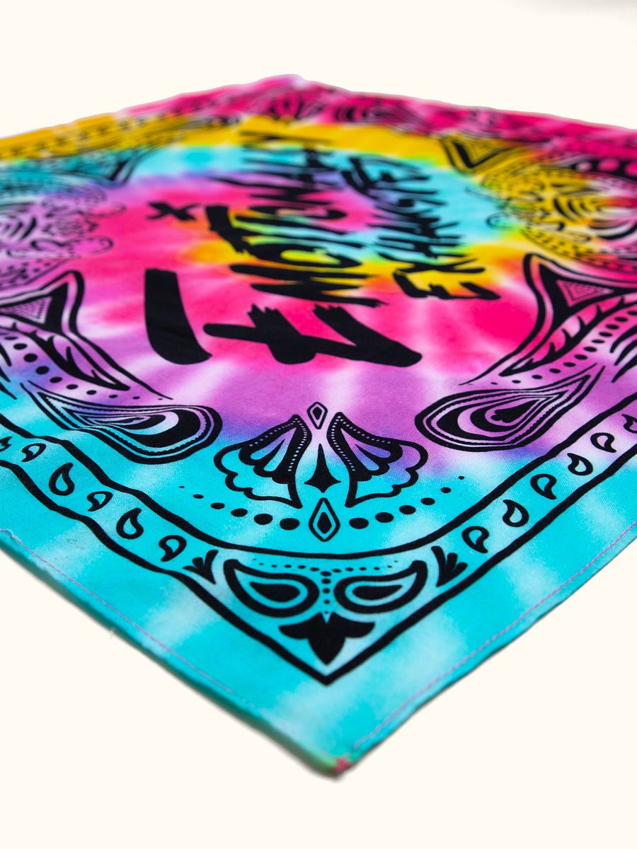 (LAST TWO) Emotionally Exhausted Tie Dye Bandana product image (4)
