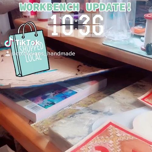 Workbench update! #smallbusiness #smallbusinessowner #smallbusinesssupport #shoplocal #shopsmall #etsy #etsysellersofinstagra...