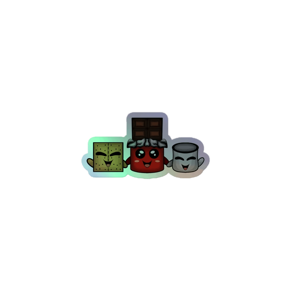 Smores Friends V1 Holographic Sticker product image (1)