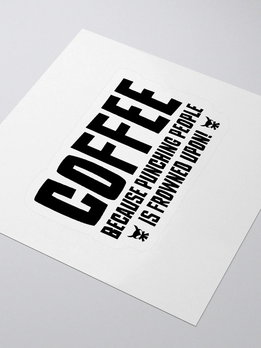 Punching People Is Frowned Upon Sticker product image (7)