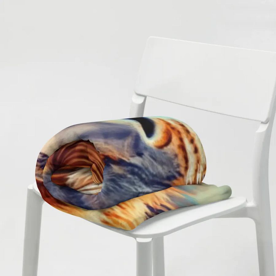 Big Cat King Of The Jungle Majestic Lion Throw Blanket product image (9)