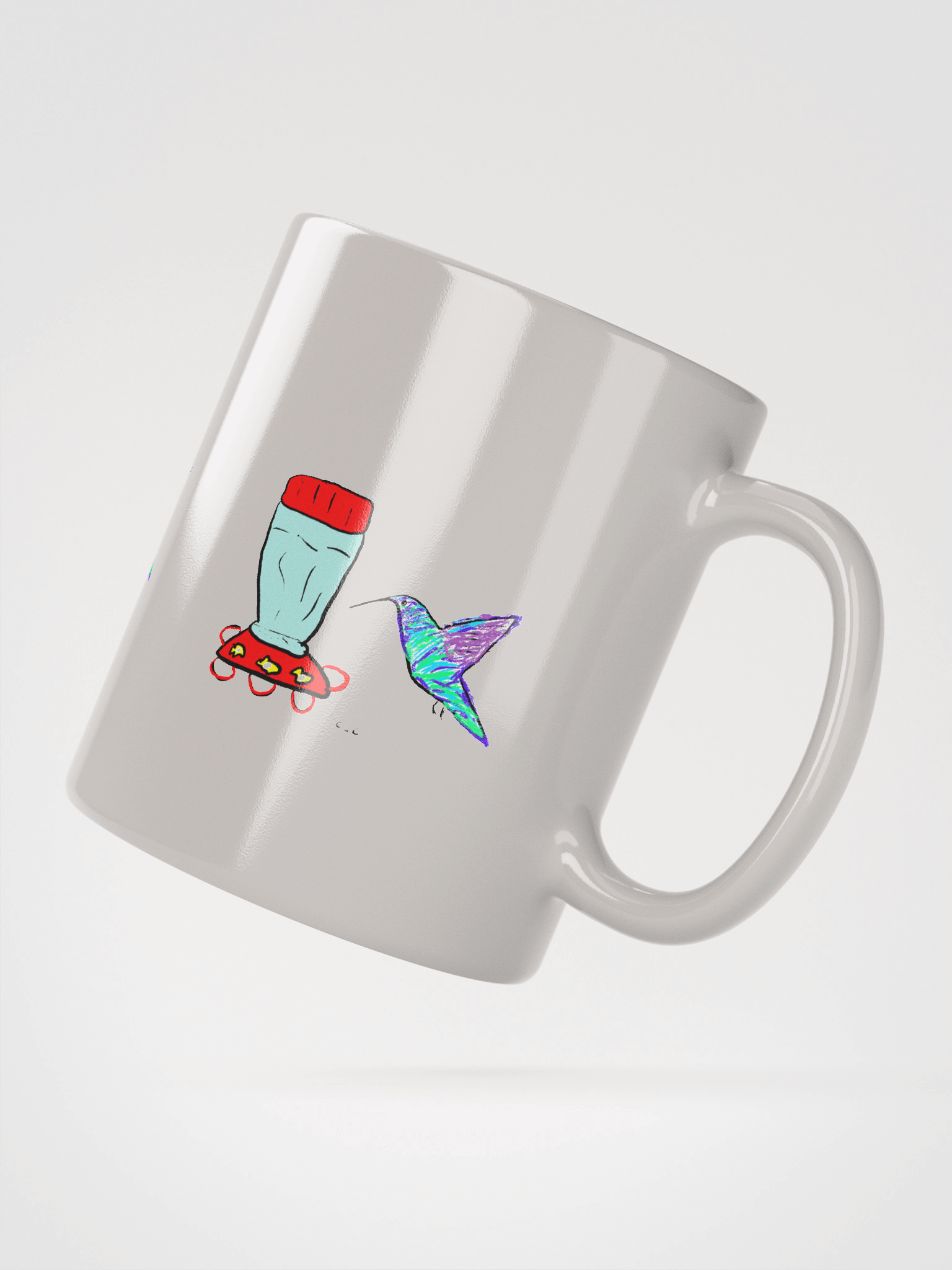 Hummingbird mug - White product image (8)