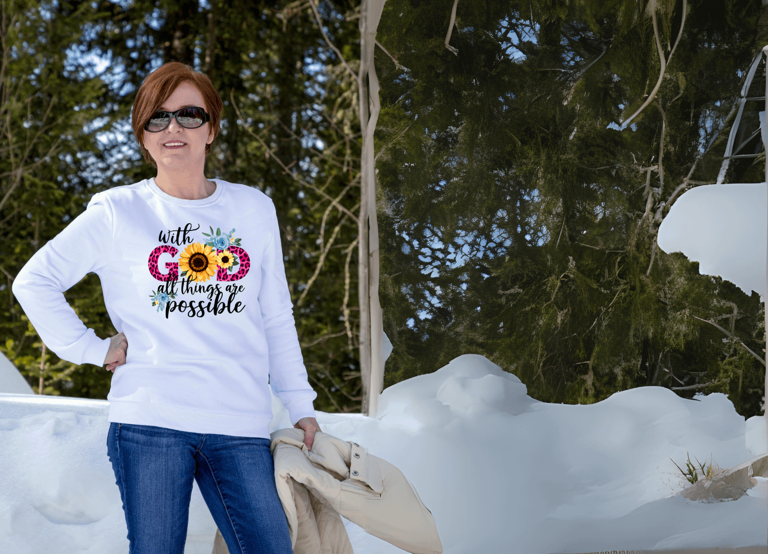 With God All Things Are Possible Crewneck Sweatshirt product image (1)