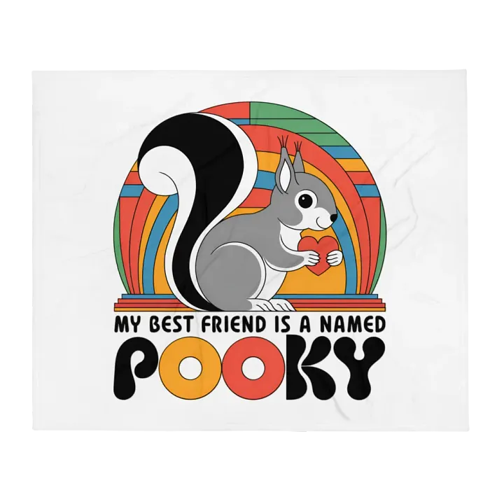 Ultra soft and plushy blanket: my best friend is named a pooky, supposed to sound like mario product image (2)
