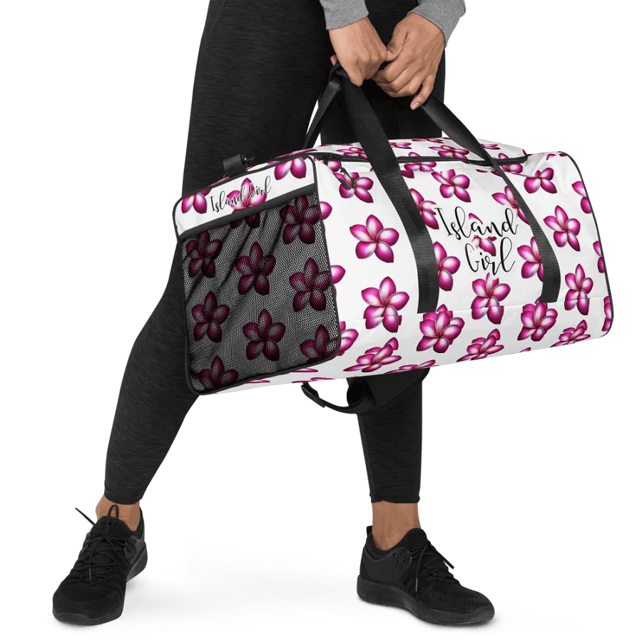 Island Girl Plumeria Duffle Bag - Tropical Bliss for Your Adventures product image (5)