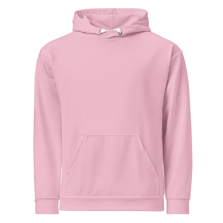 Plain Light Pink Soft Summer Unisex Recycled Polyester Heavyweight Premium Hoodie by Treasure Pie product image (1)