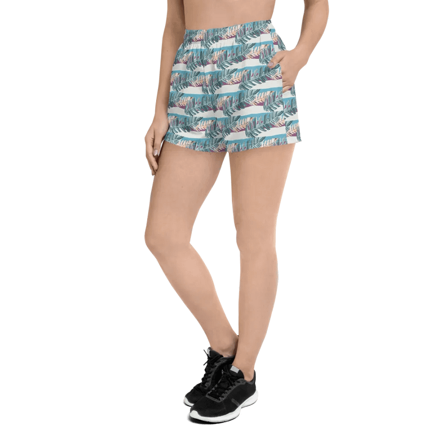 Tropical Stripes | Unisex Athletic Shorts product image (4)