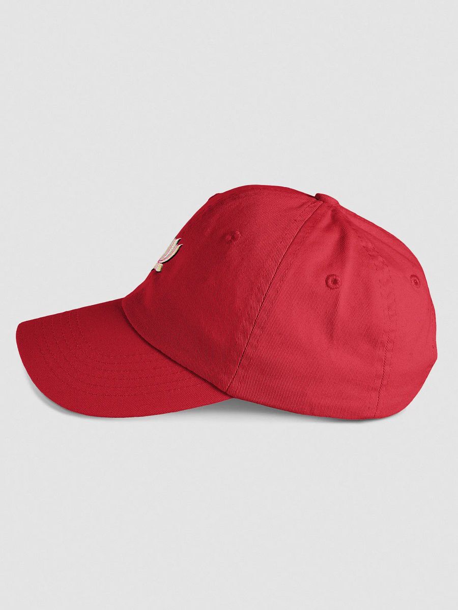 Lotus Blossom Youth Red Baseball Cap product image (3)