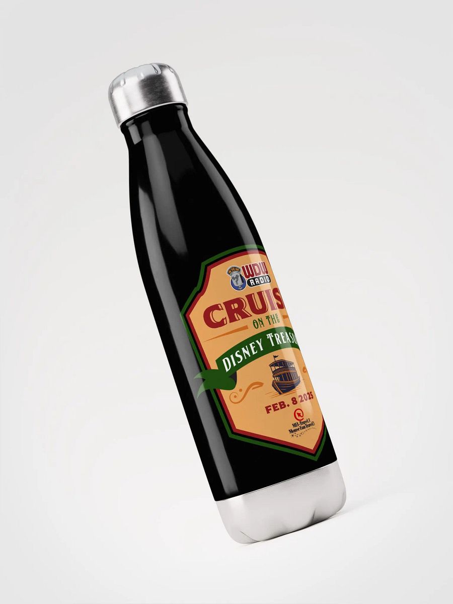 WDW Radio Cruise on the Disney Treasure 2025 Stainless Bottle product image (3)