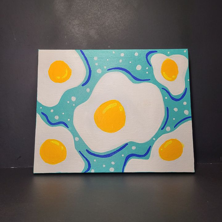 egg-cellent! 8x10 painting on canvas product image (2)