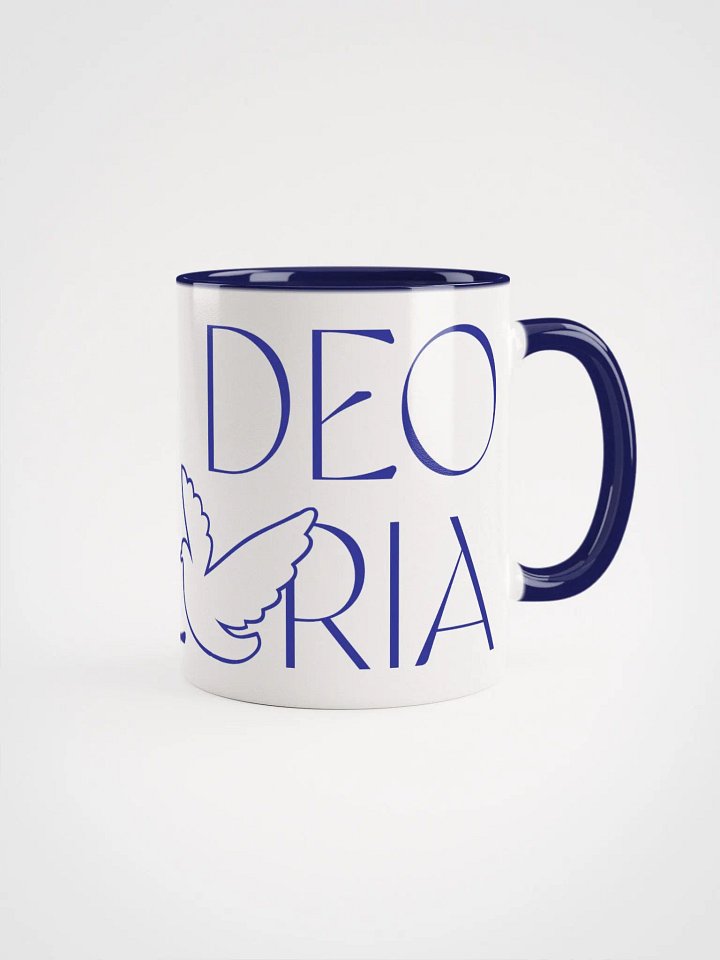 Soli Deo Gloria [Indigo] (Ceramic Mug with Color Inside) product image (1)