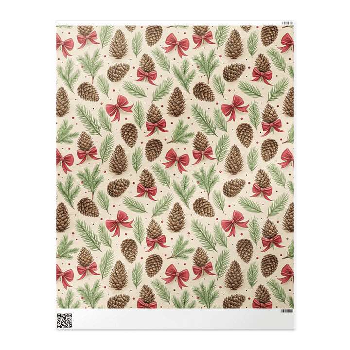 Peaceful Pinecone Holiday Wrapping Paper product image (2)