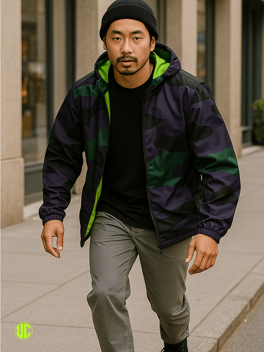 Midnight Purple Camo – Windbreaker product image (4)