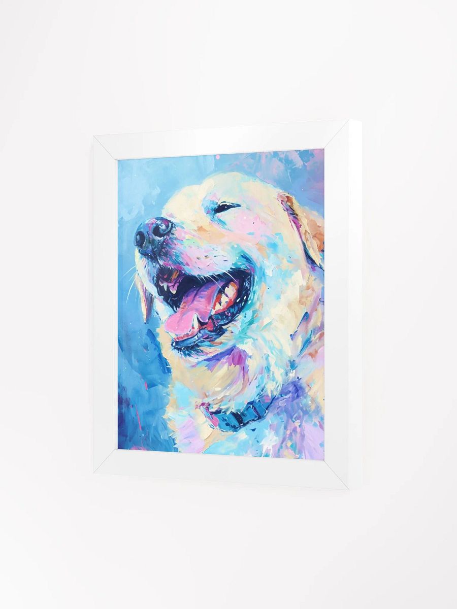 Joyful Pup: Vibrant Framed Matte Poster product image (3)