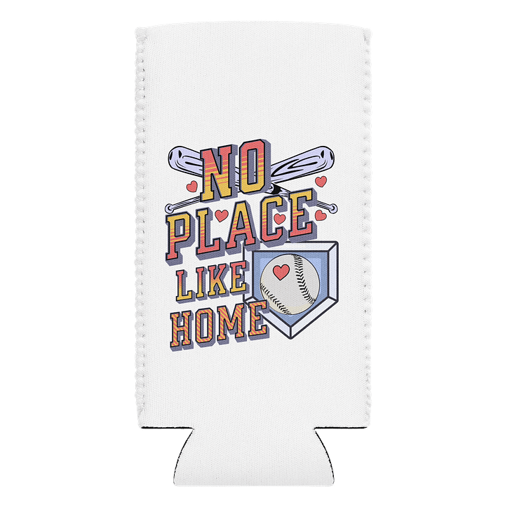 No Place Like Home Baseball Run Can Cooler product image (1)