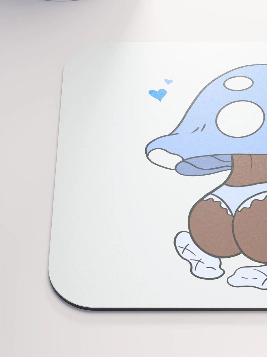 Mushroom Baddie Desk Mat - Light Blue product image (6)