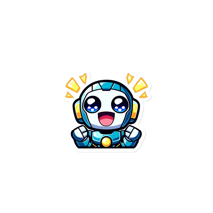 Cheerful Robot Die-Cut Magnets product image (1)