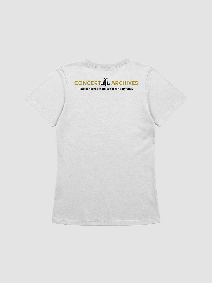 Concert Moth w/ Neckline Logo (Women's Fitted, White/Light Colors) product image (2)