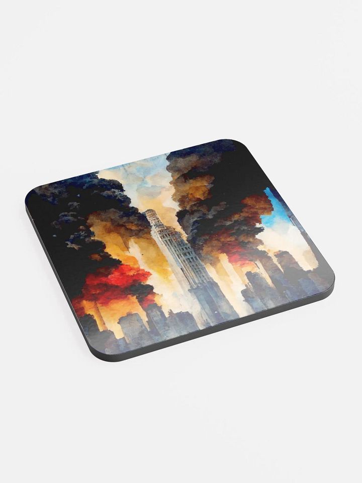 Inferno City Glossed Cork Coaster product image (2)