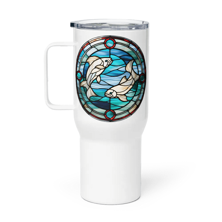 Spiritual Pisces - Unique Travel Mug Design - Circle Energy product image (1)
