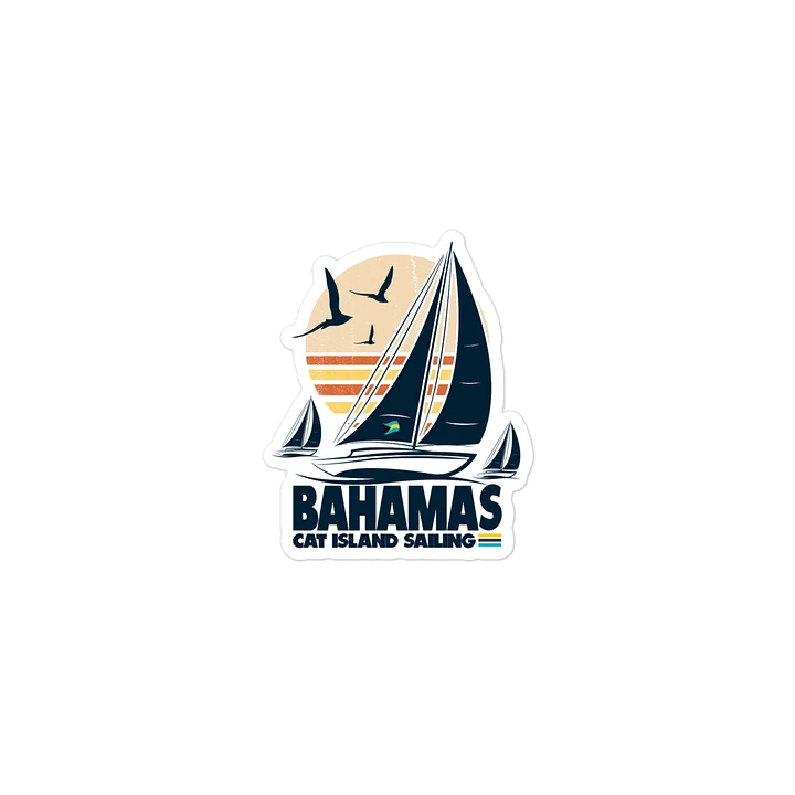 Cat Island Bahamas Magnet : Bahamas Sailing Sail Boat : Bahamas Flag product image (2)