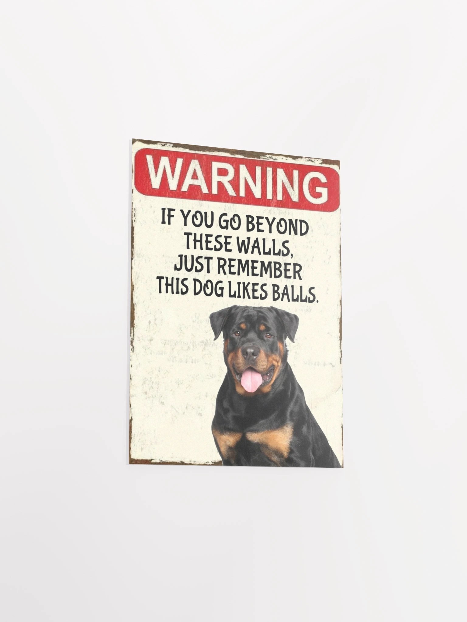 Rottweiler Warning Poster product image (13)