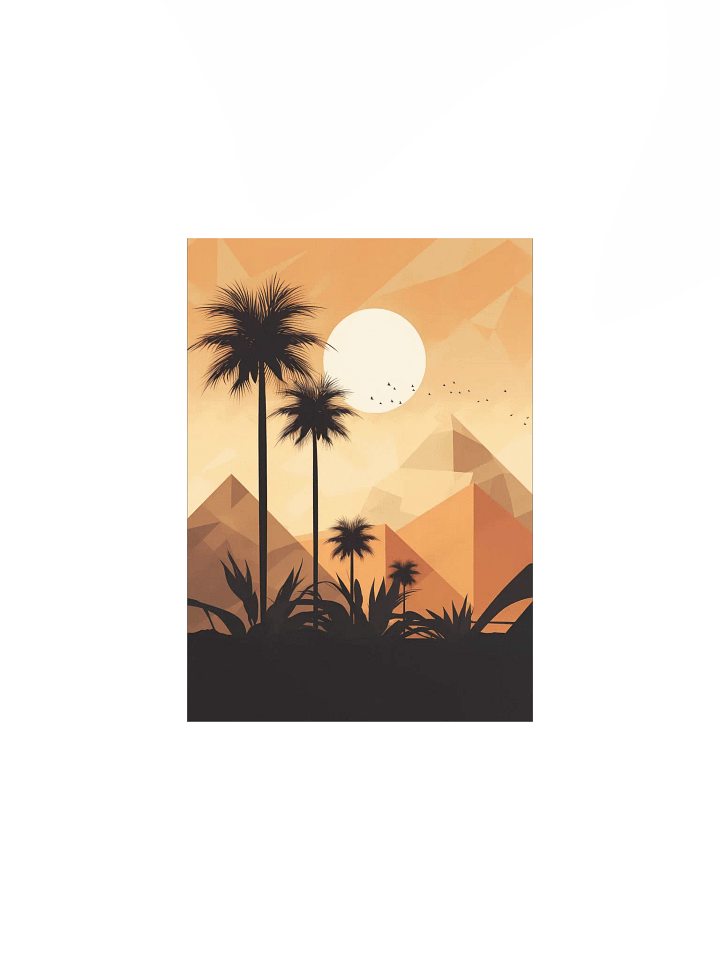 Golden Dunes – Minimalist Egyptian Desert Landscape Wall Art product image (1)