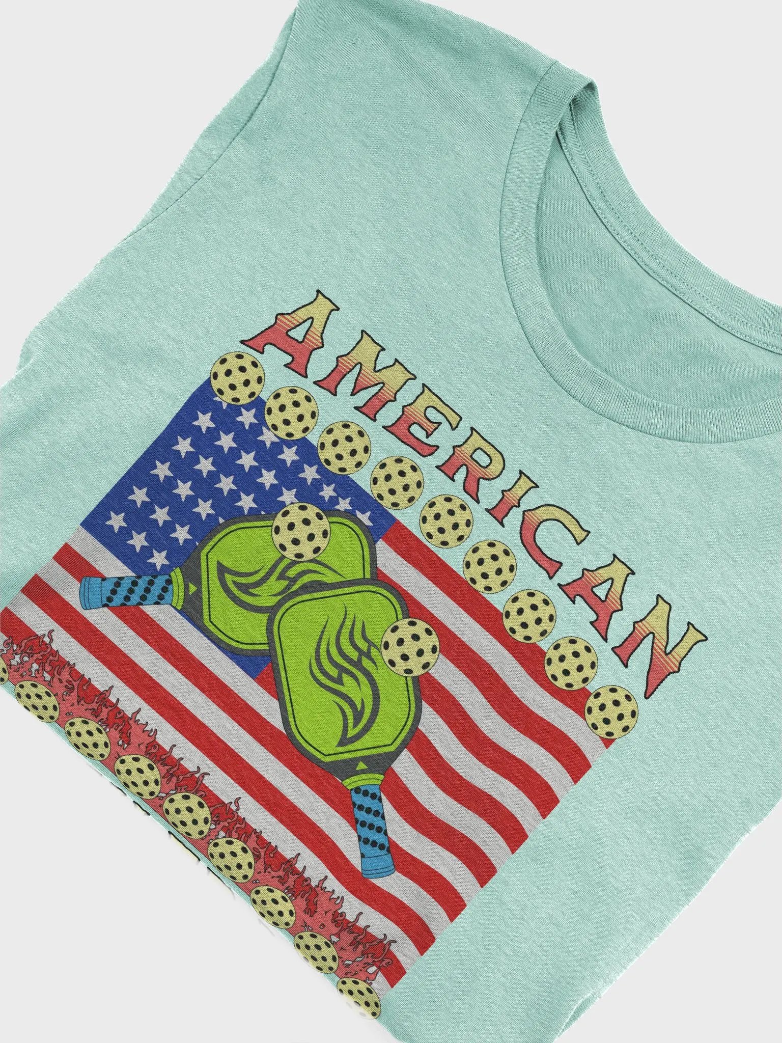American Pickleball Patriotic Flames Tee product image (3)
